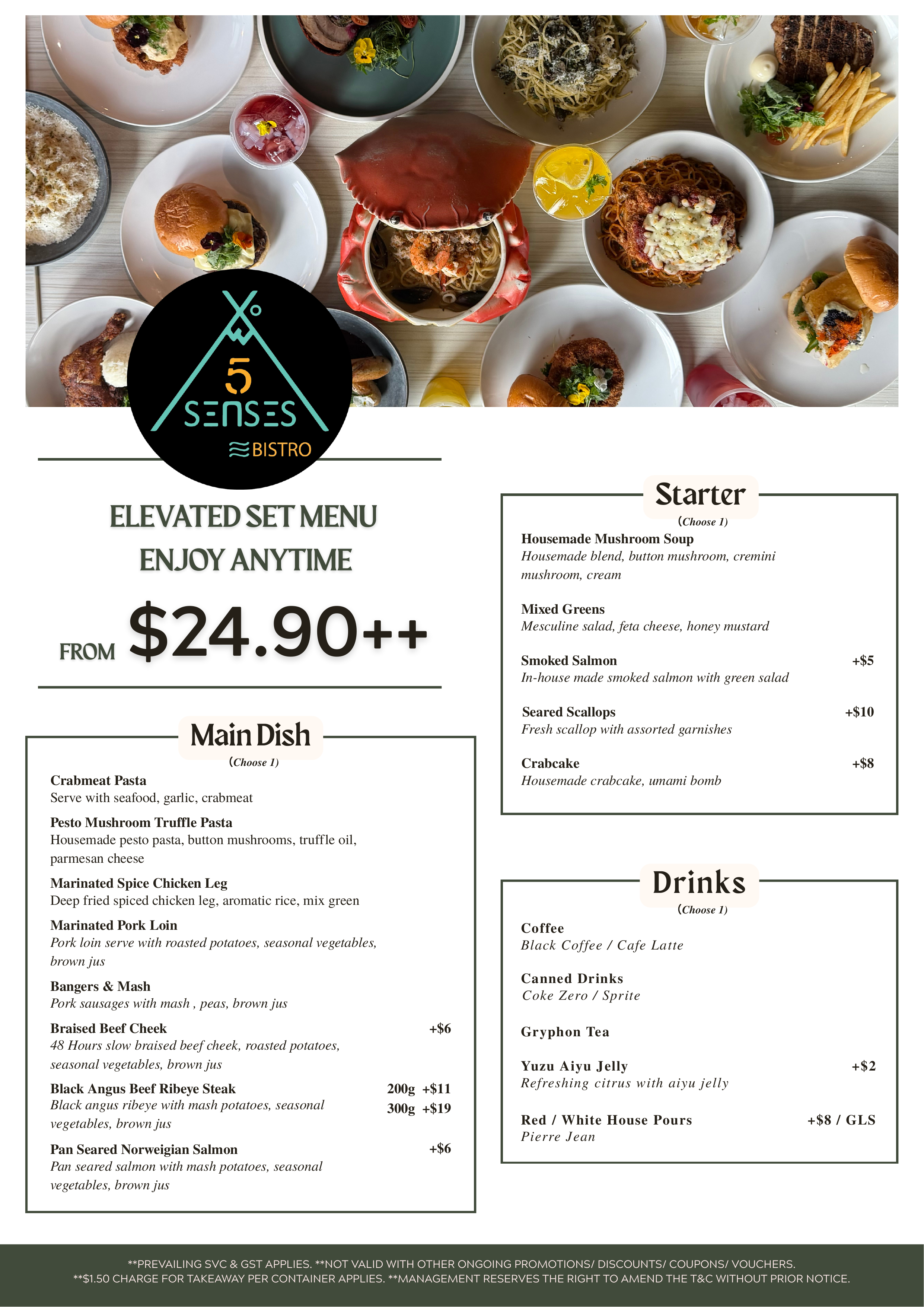 5 Senses Bistro_Value Set Menu_1